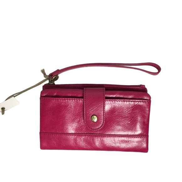 HOBO International Wallet Wristlet Leather w/ Zipper Compartment